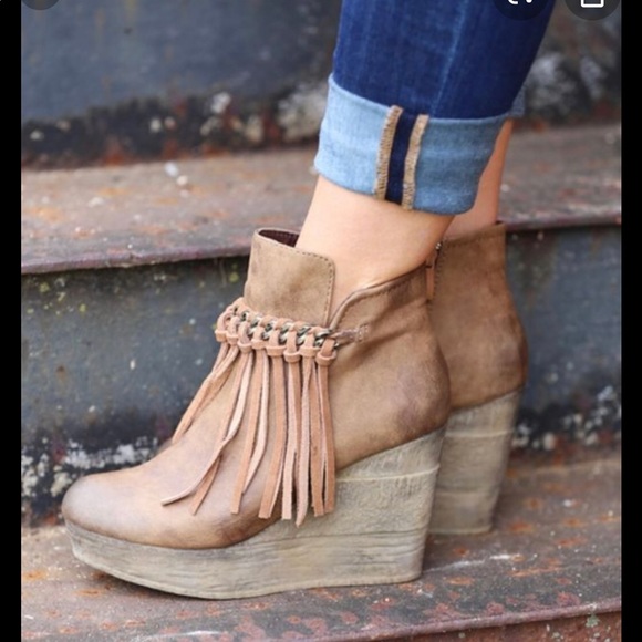 Sbicca Vintage Collection Zepp Wedge Fringe Ankle - Picture 8 of 8
